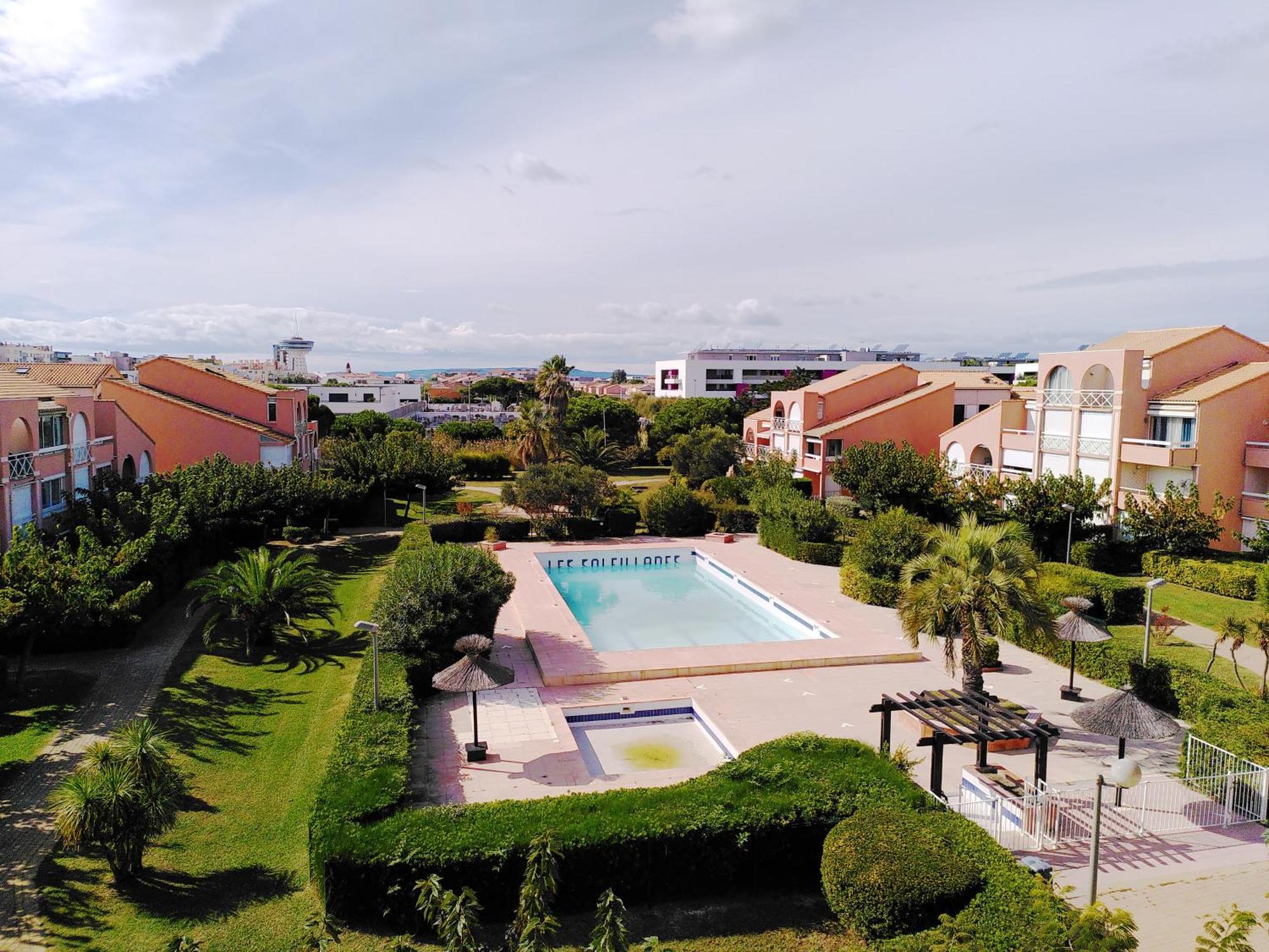 Nid Douillet F2, Clim, Jardin, Piscine, Parking, Plage 200 M Palavas Esterno foto